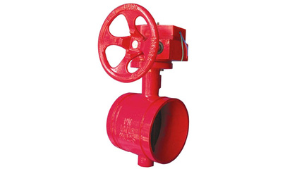 渦輪信號溝槽蝶閥100_閥門欄目